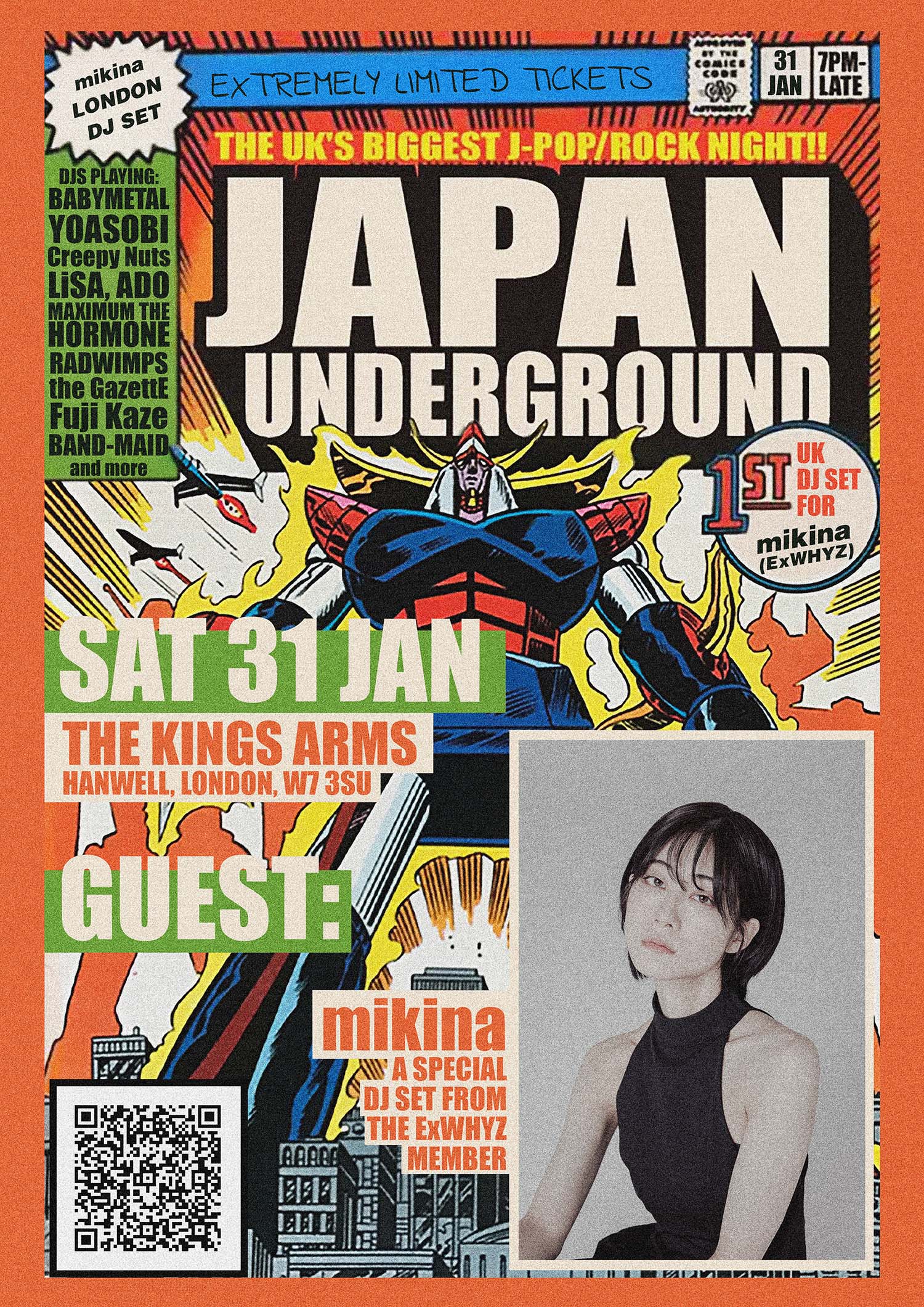 Japan Underground ft. mikina (ExWHYZ) – Sat 31 January 2026 (London)