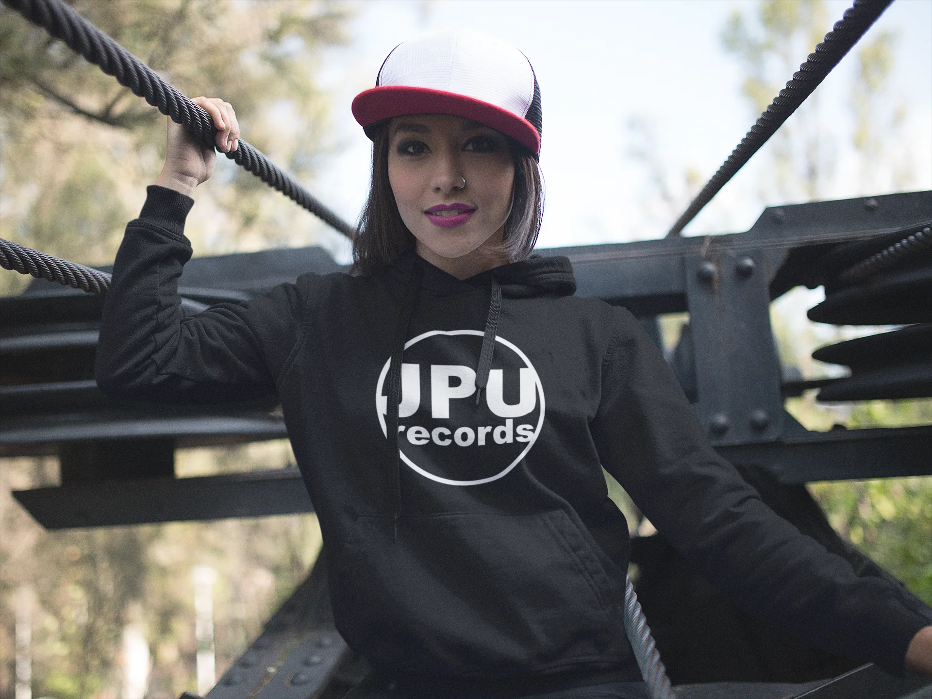 JPU Records Hoodie - Image 5