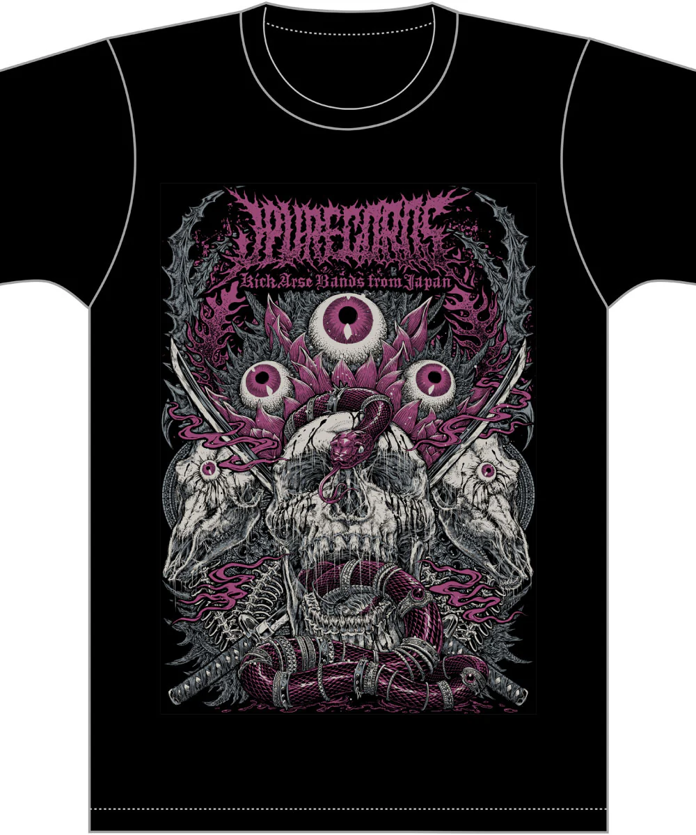 JPU Records x ISANA KAGAMI Tshirt #002 – KICK ARSE BANDS FROM JAPAN - Image 5